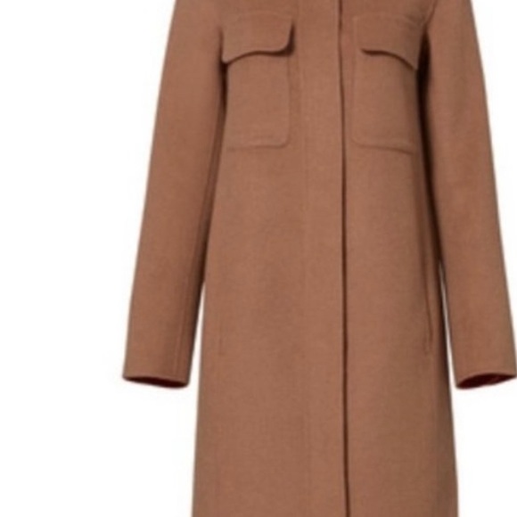 ELIZABETH and JAMES 🤎 gorgeous Miller Cocoon, Camel/Tan, Wool Coat - size 0 - Picture 7 of 9
